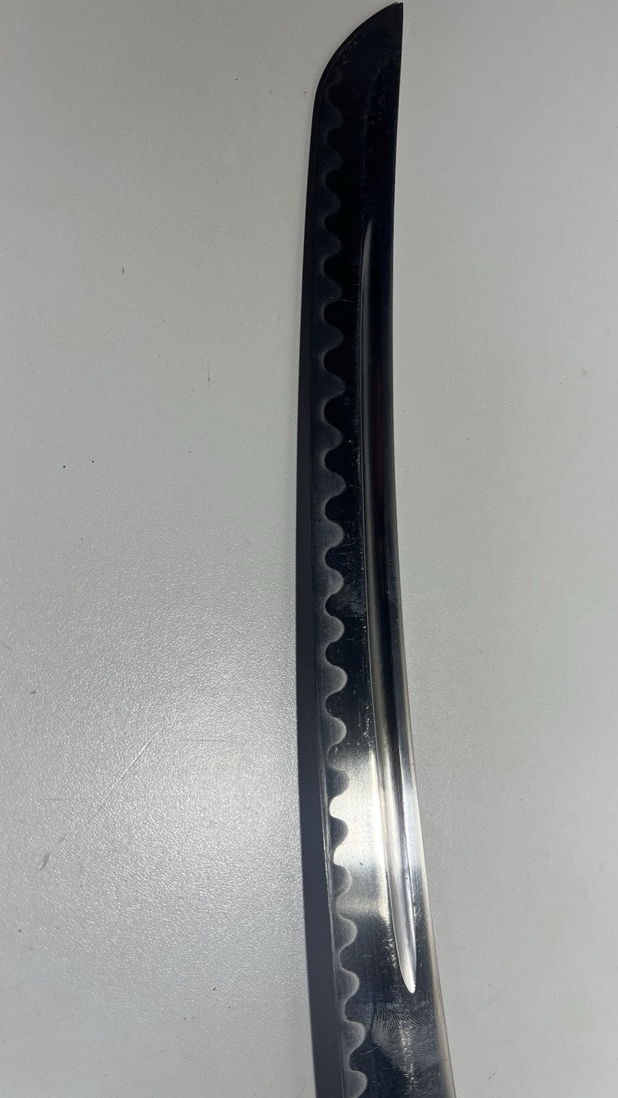 Vintage Japanese Wakizashi Sword w/ Black Lacquered Saya - Collectible Katana
