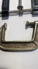 Large Lot 13 of Vintage & Modern C-Clamps -Adjustable, Heavy Duty, Various Sizes