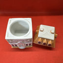Vintage 1989 Lenox Spice Village CINNAMON Spice Jar With Lid (Has Some Chips)