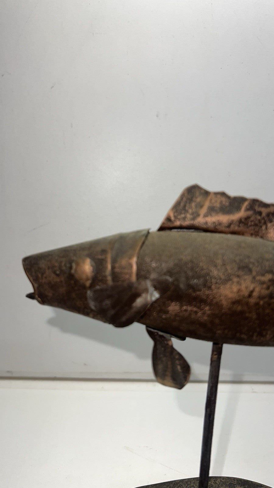 Vintage Metal And Wood Fish