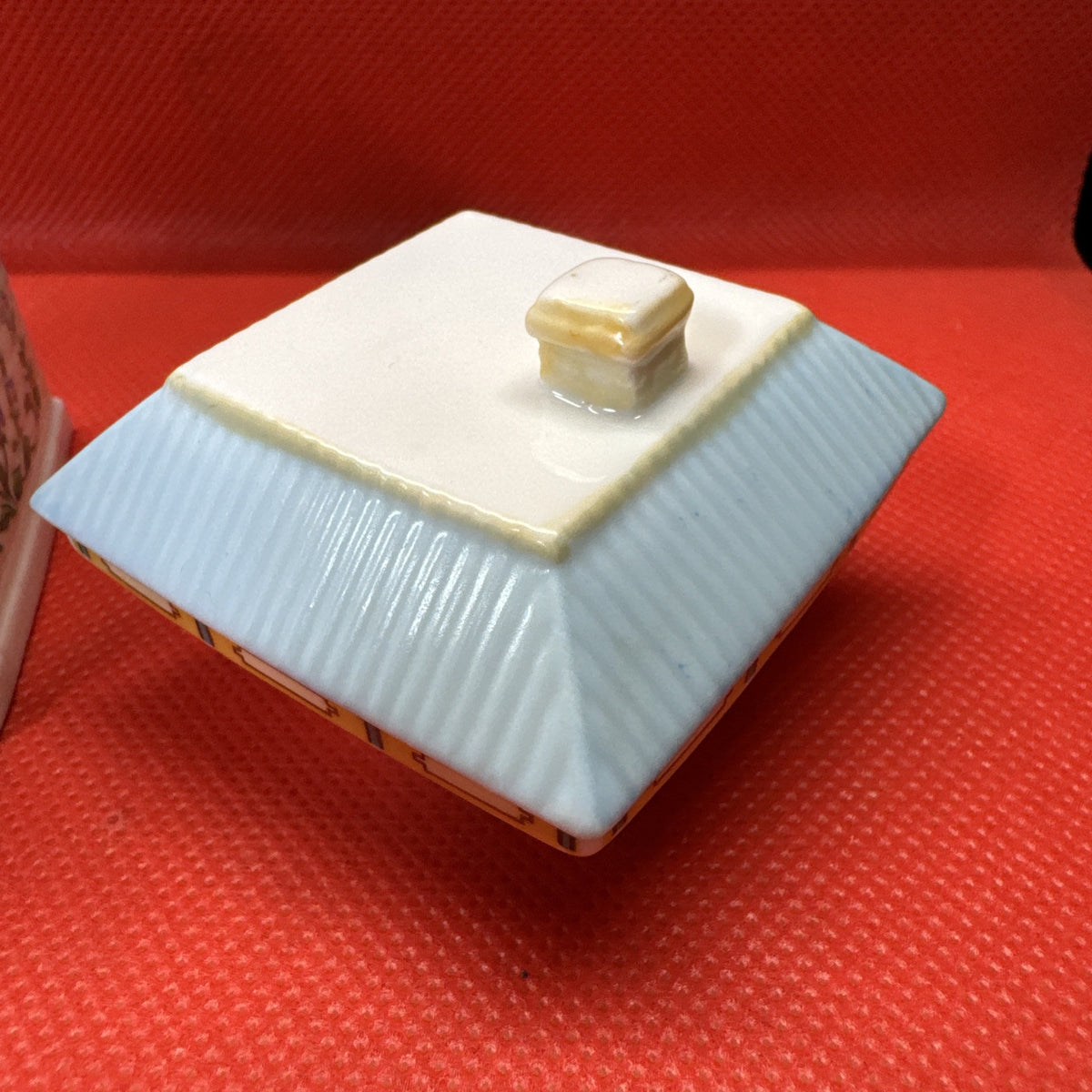 Vintage 1989 Lenox Spice Village BASIL Jar w/Lid
