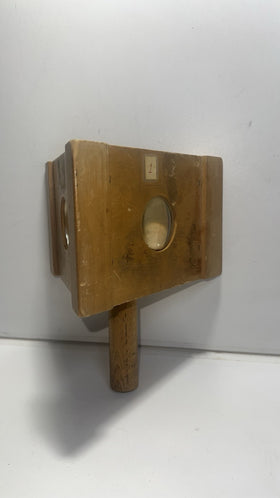 Rare Vintage Creative Playthings Wooden Magnifier with 3 Lenses – 1960s Toy