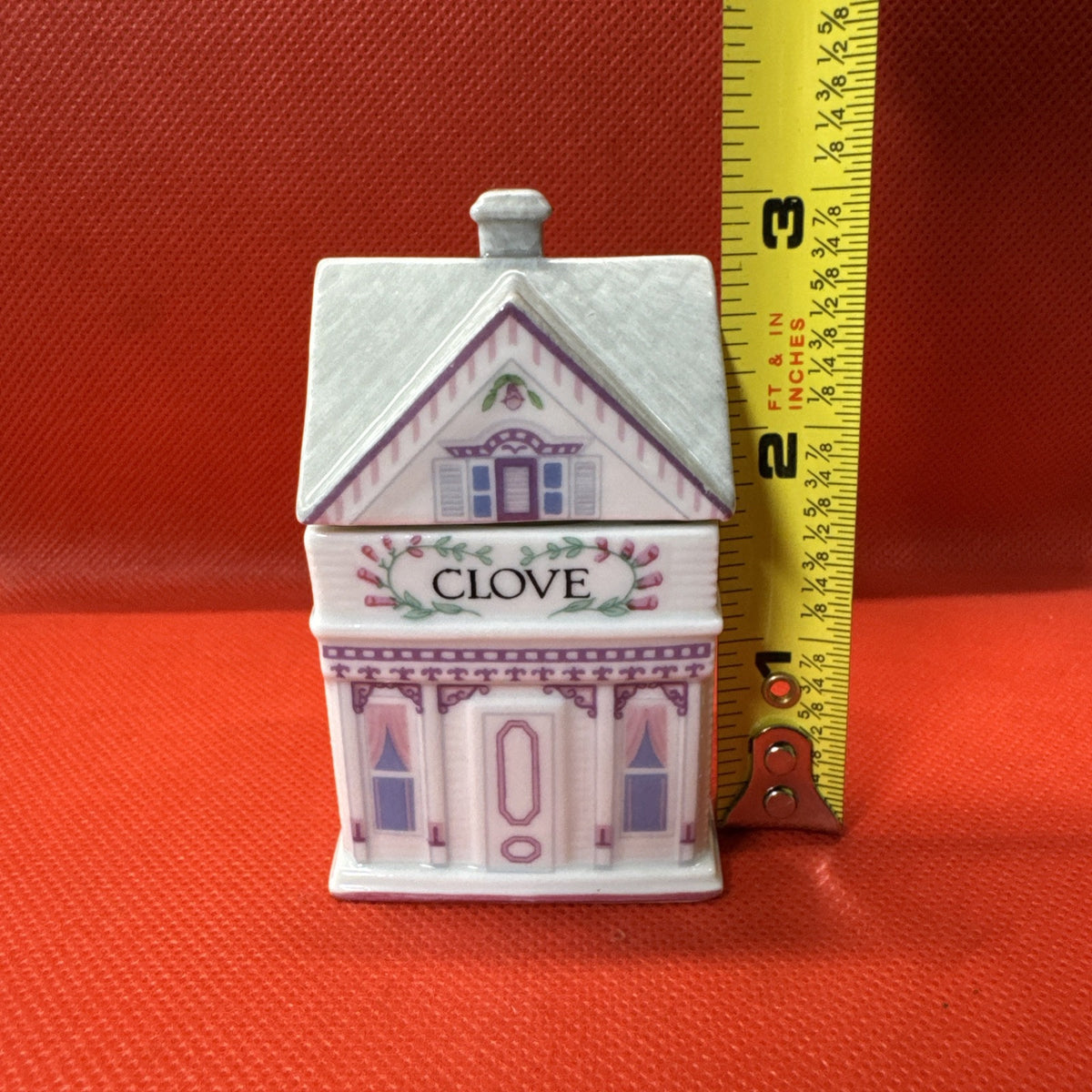 Vintage 1989 Lenox Spice Village CLOVE Jar With Lid