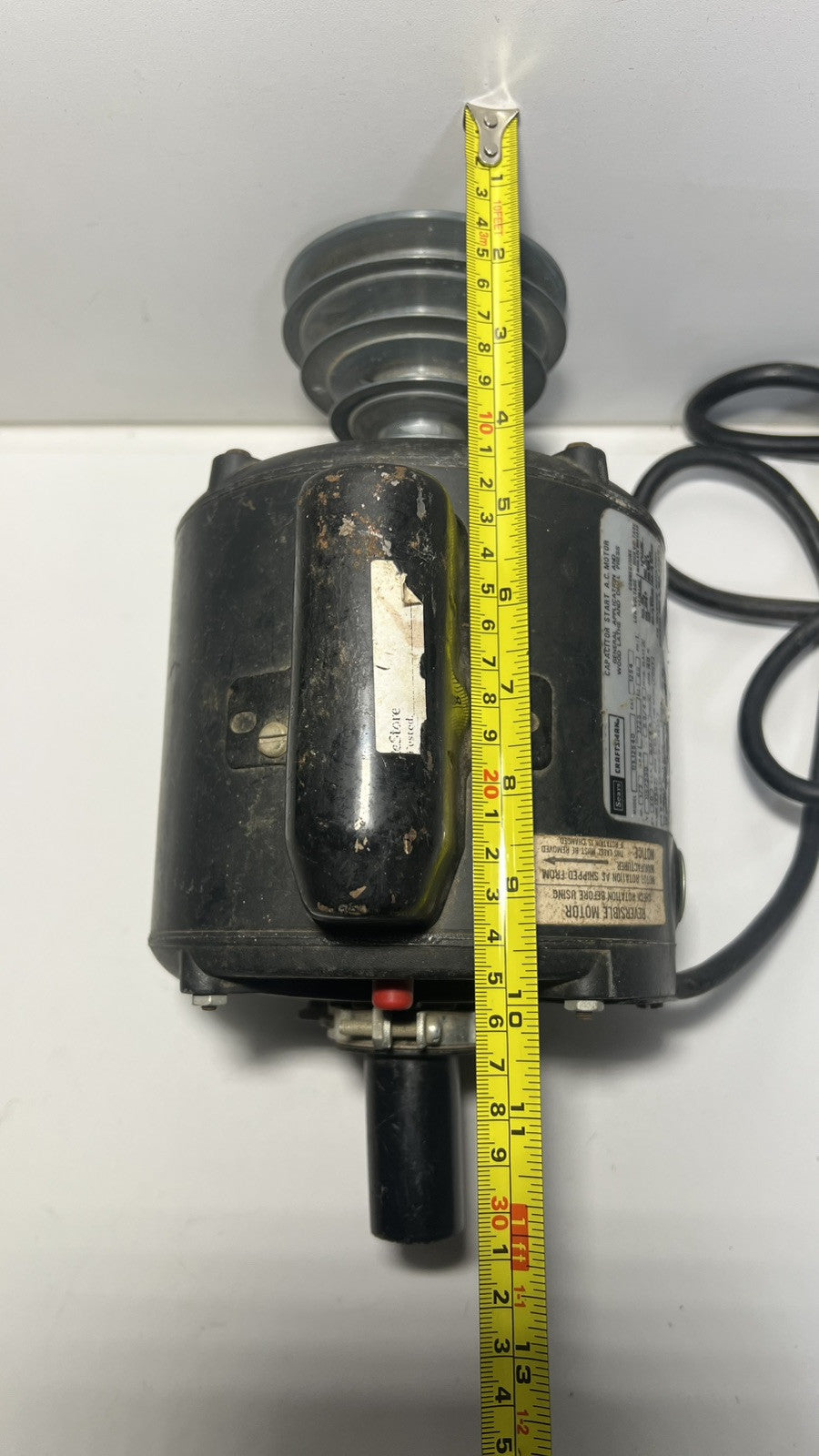 Vintage Sears Craftsman Capacitor Start A.C. Motor, Model 113.12540