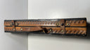 Vintage Leather Backgammon Set Folding Case - No Chips or Dice