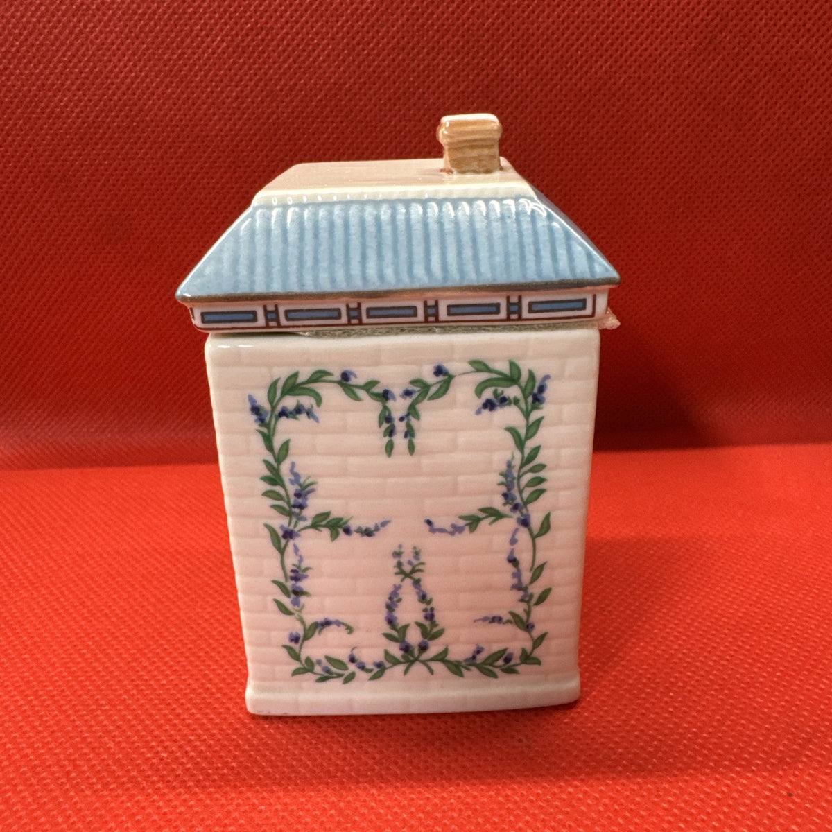 Vintage 1989 Lenox Spice Village SAGE House Jar With Lid