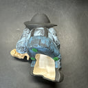 Amish Faceless Ceramic Shelf Sitter Boy & Girl Set Pair Hand Painted