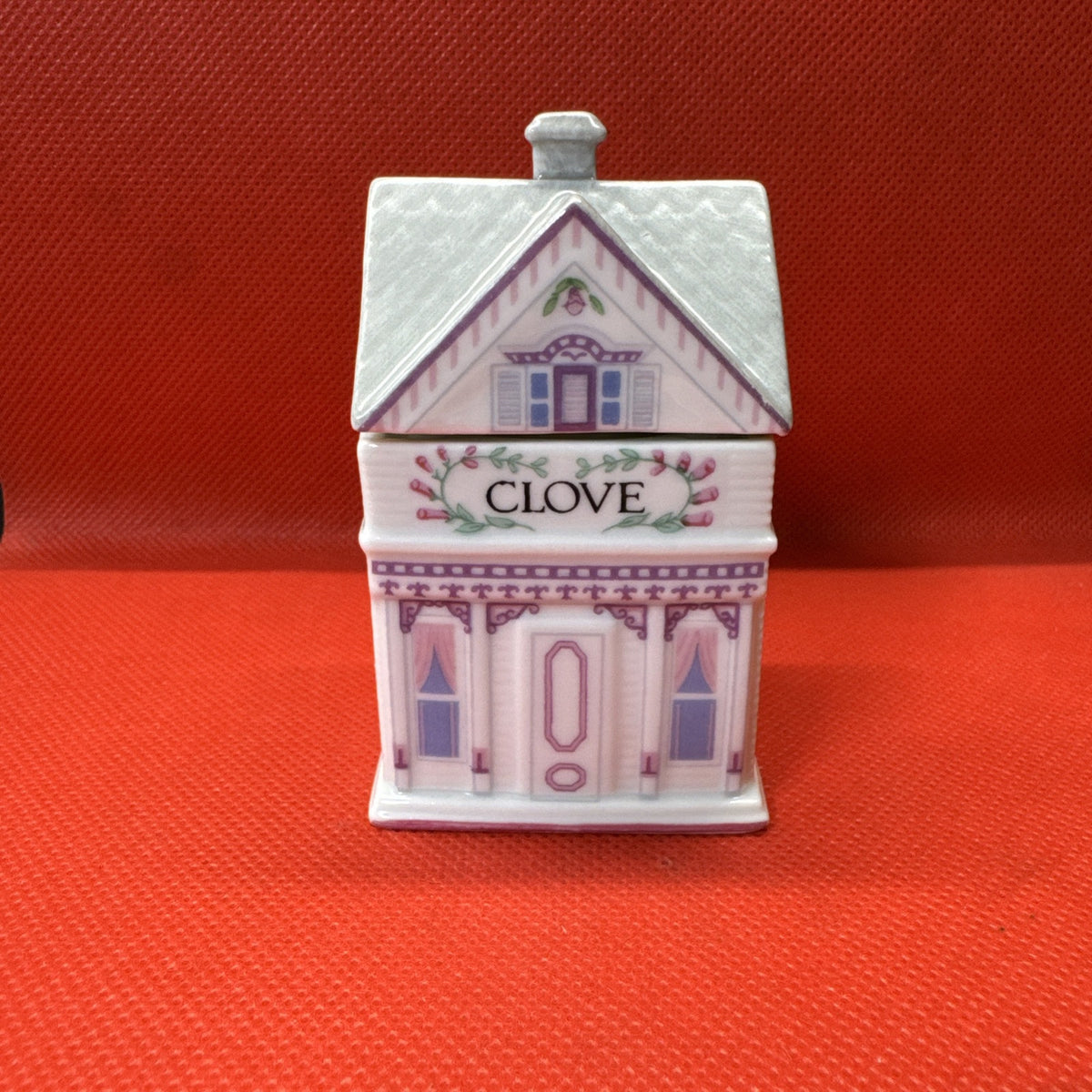 Vintage 1989 Lenox Spice Village CLOVE Jar With Lid