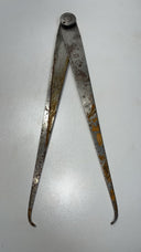 Lot of 5 Vintage Machinist Dividers Calipers Tools.
