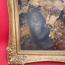Vintage Wall Art Print Huldah Lady Portrait Mid Century  Wood Frame