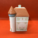 Vintage 1989 Lenox Spice Village SAFFRON Spice House With Lid