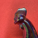 Fenton Rooster Carnival Glass 2.75” Tall Figurine Iridescent USA