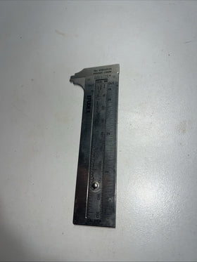Vintage The Executive Pocket Chum Sliding 3 1/2" Caliper Stainless Steel USA