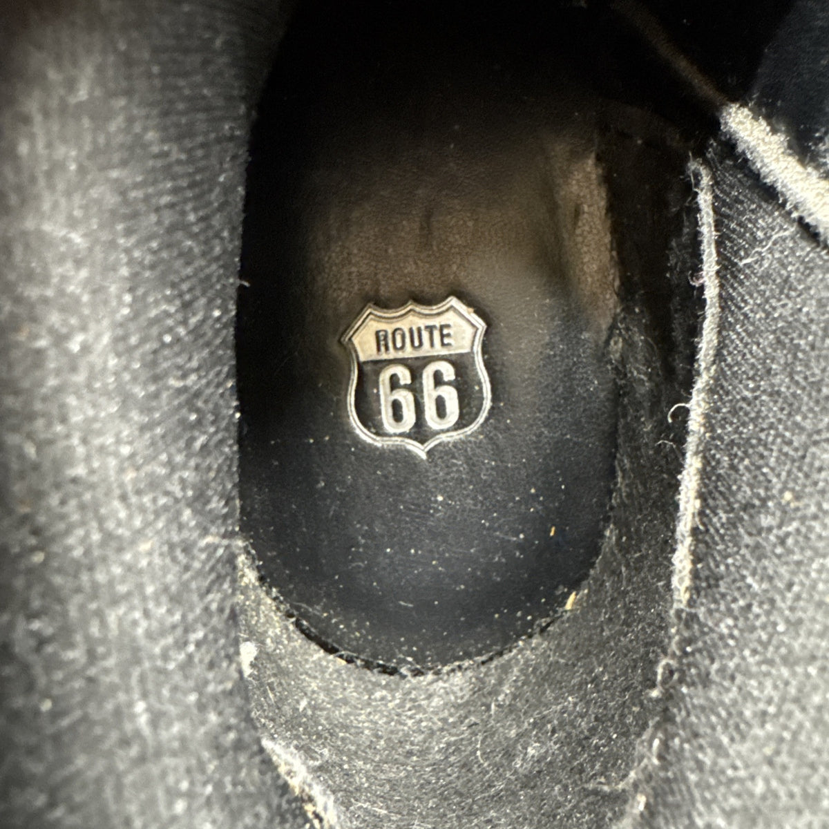 Route 66 Tawney Black Suede Look Wedge Heel Boots Women's Size 8.5M/ Used