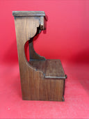 Vintage Handmade Wooden Jewelry Box Wall Display Cabinet