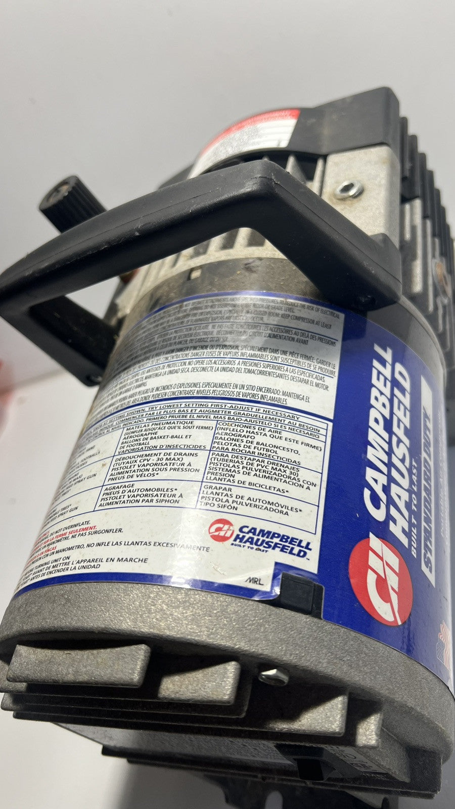 Campbell Hausfeld MT300009 Power Pal Electric Tankless Air Compressor. Works