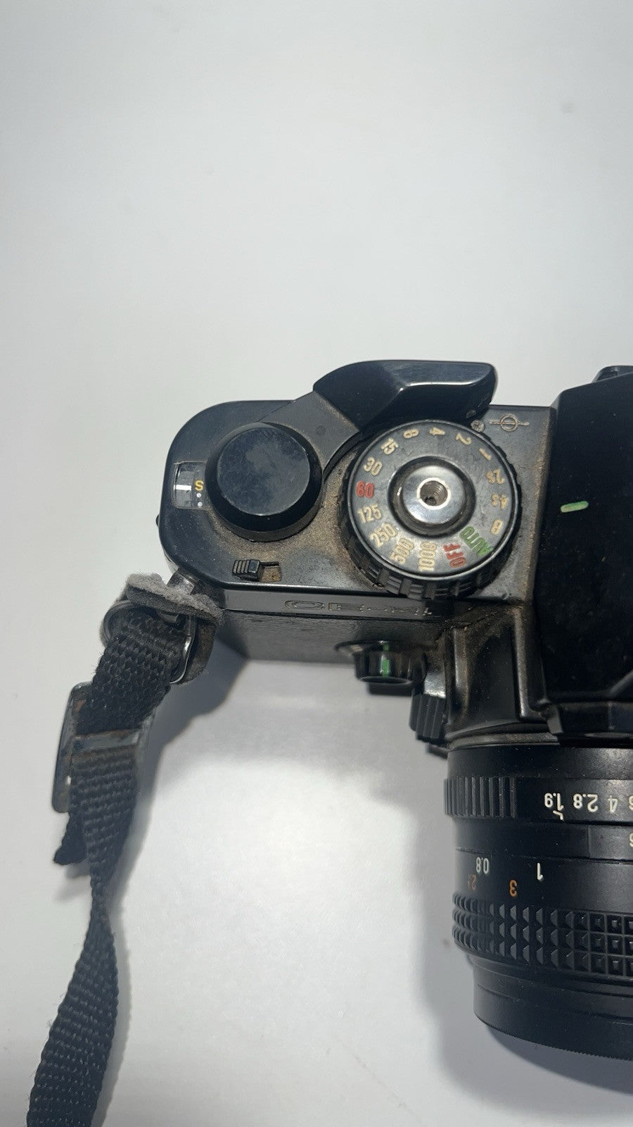CHINON CE-4 Vintage 35mm SLR Film Camera with Rokinon 49mm- Untested