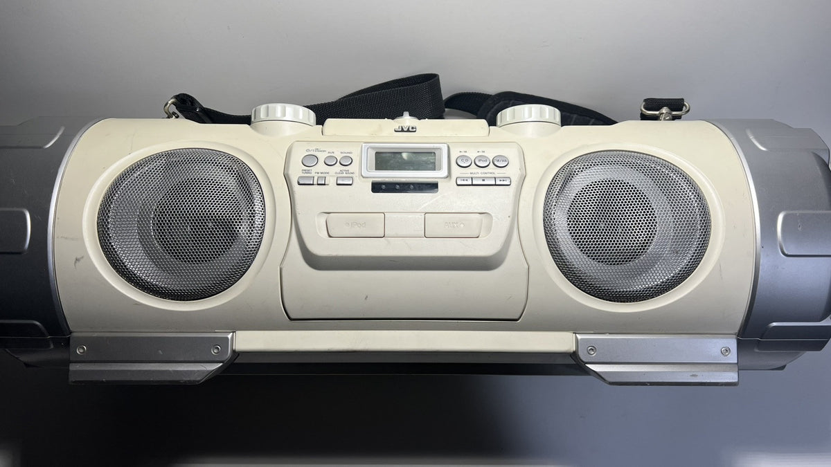Vintage JVC Kaboom RV-NB20W Portable Powered Subwoofer CD/MP3/AM/FM/Amp System