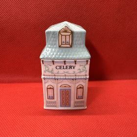 Vintage 1989 Lenox Spice Village CELERY Jar With Lid