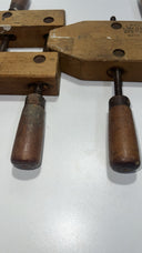 Trademark Jorgensen Set of  2 Adjustable Wooden Clamps Wood Screw, Size 3/0 USA
