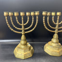 Vintage Metal Pair Of Candle Holders