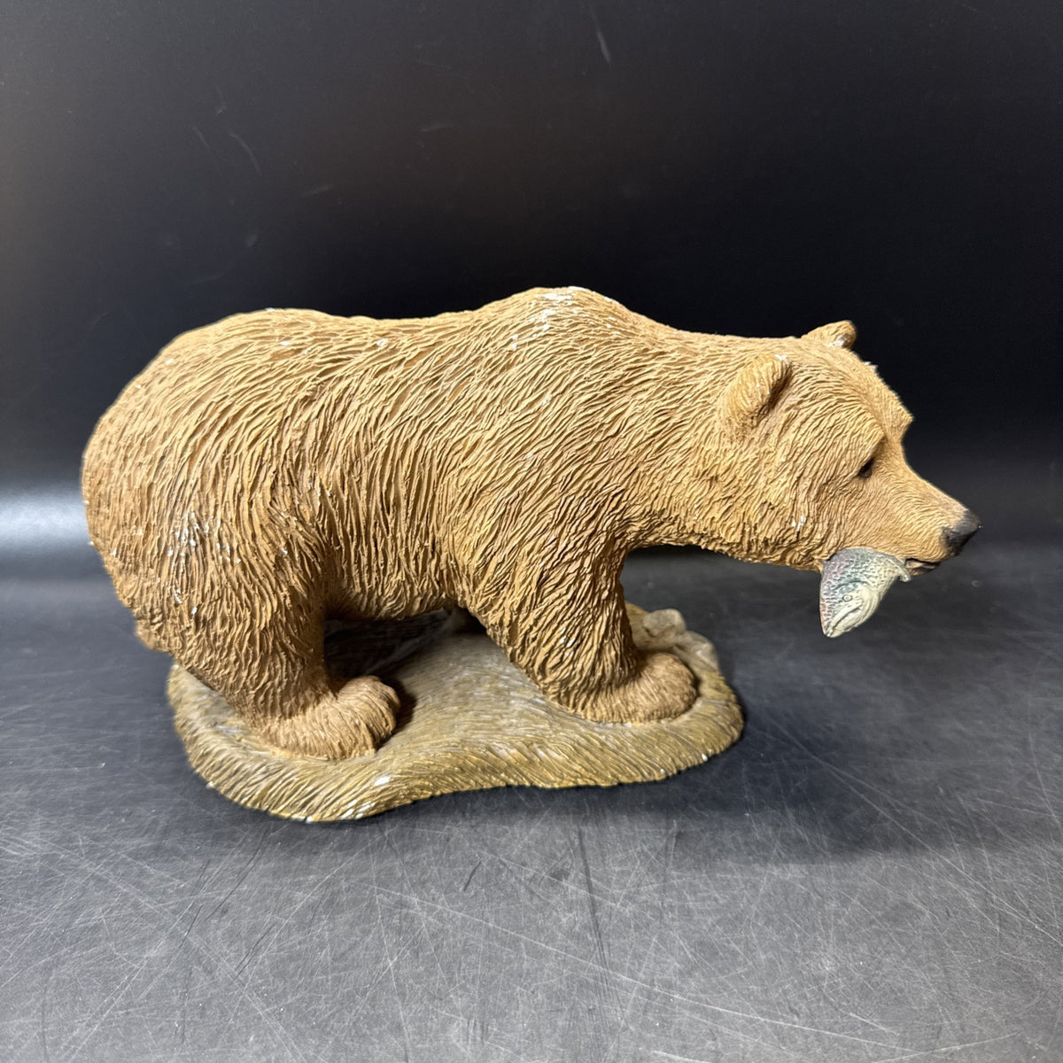 Sandicast Nature’s Habitat Grizzly Bear Figurine Wildlife Signed By Sandra Brue