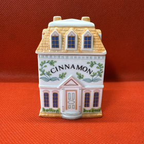 Vintage 1989 Lenox Spice Village CINNAMON Spice Jar With Lid (Has Some Chips)