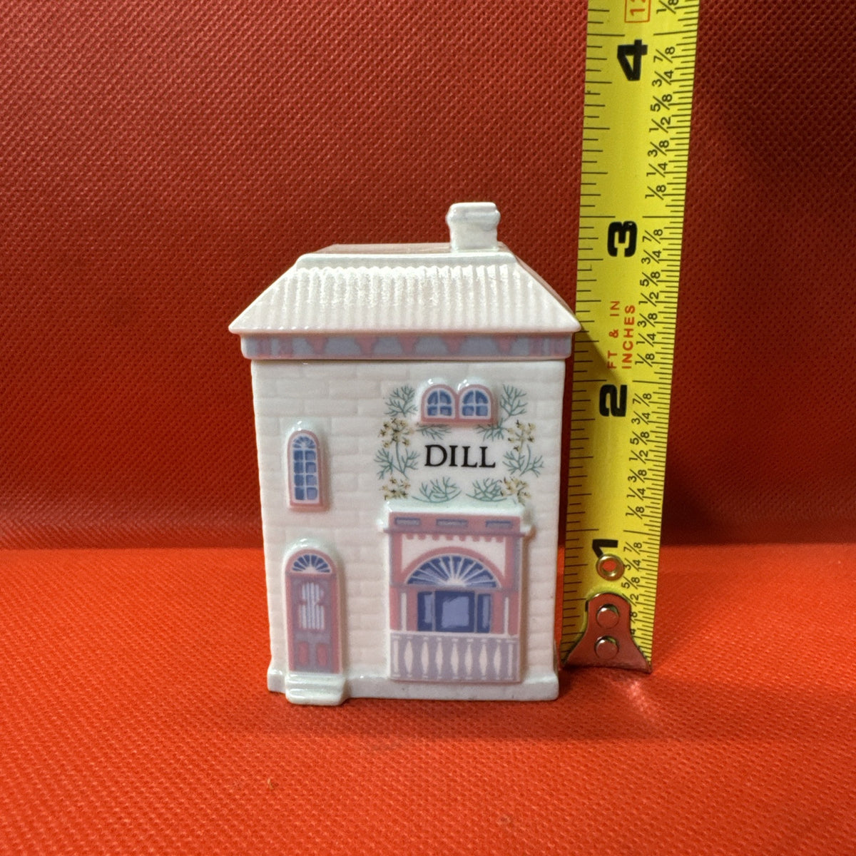 Vintage 1989 Lenox Spice Village DILL Jar With Lid