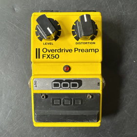 Vintage DOD FX50 Overdrive Preamp Guitar Effect Pedal USA / Untested!!!
