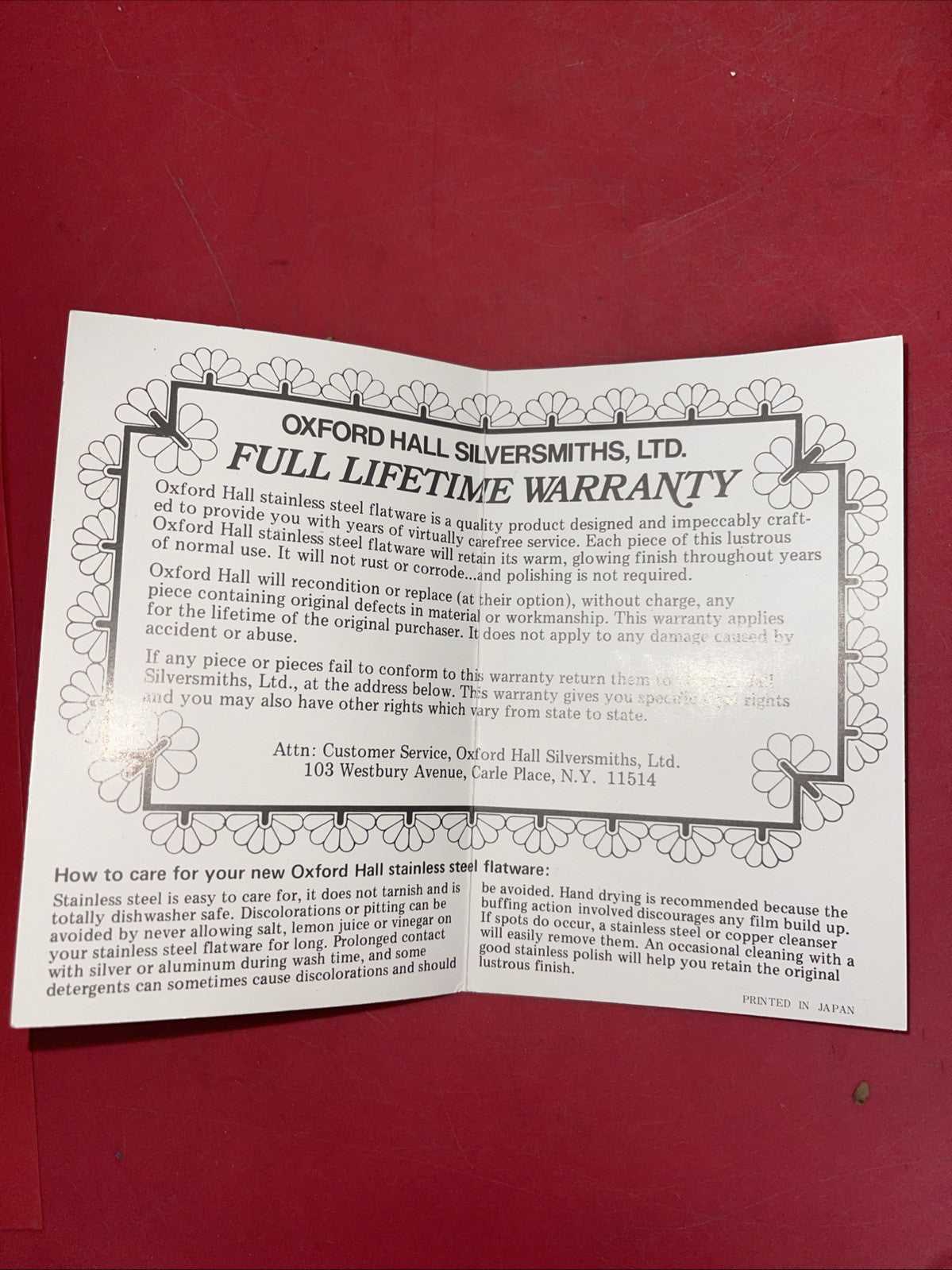 Oxford Hall Silversmiths,LTD.Set 70