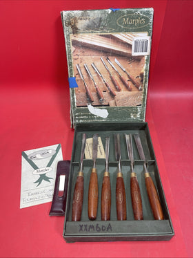 Vintage Marples  Hand Chisels Gravers Wood Carving Tools Set of 6