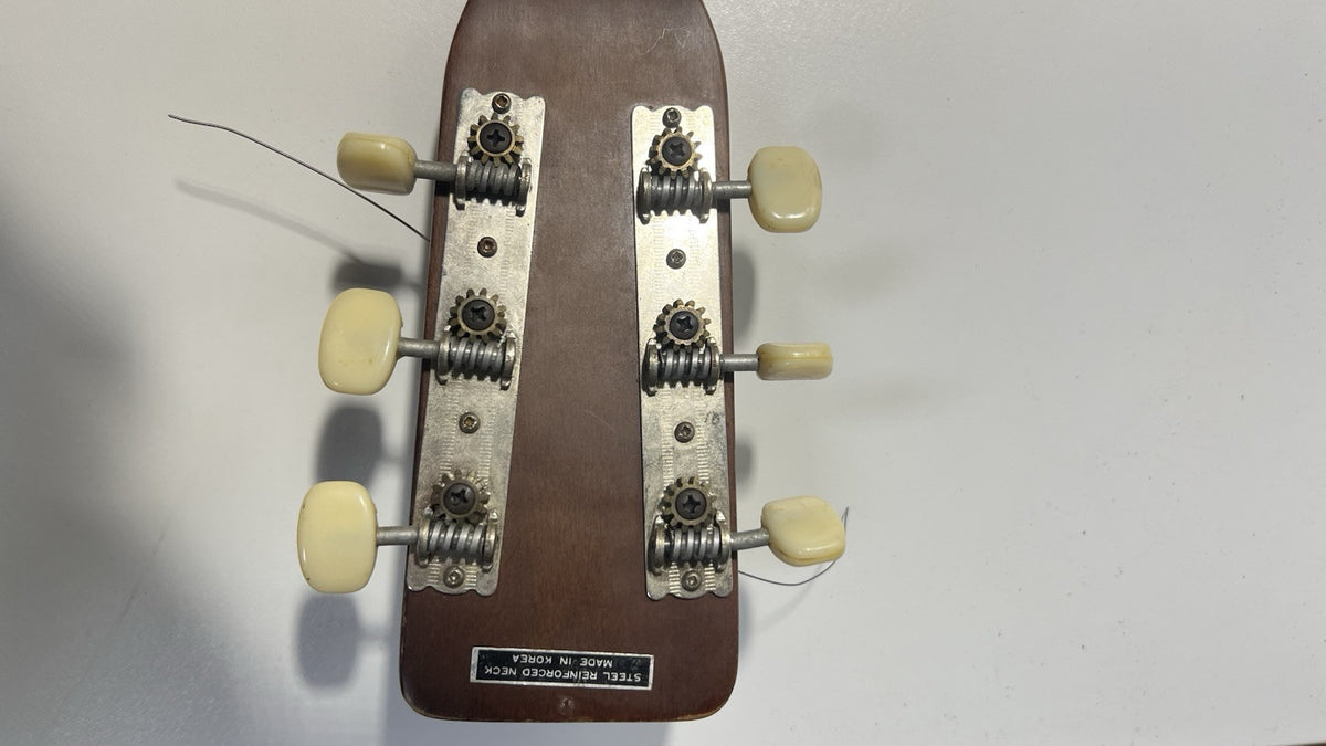 Vintage Checkmate G440 Acoustic Guitar - Needs Repair, Scratches & Missing Parts