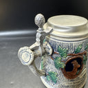 Vtg Western Germany Lidded Beer Stein Original  Thewalt Hunter & Deer