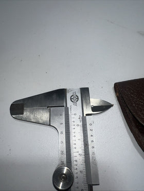 KANON VERNIER CALIPER W/ ORIGINAL POUCH HARDENED STAINLESS. 7inc
