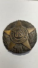 WWI U.S. Military Grave Marker - 6” Brass Star, 1917-1918 Veteran Memorial