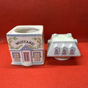 Vintage 1989 Lenox Spice Village Mustard Condiment Jar w/Lid