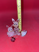 Crystal figurine Bunnies, Swan and Flower