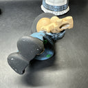 Amish Faceless Ceramic Shelf Sitter Boy & Girl Set Pair Hand Painted