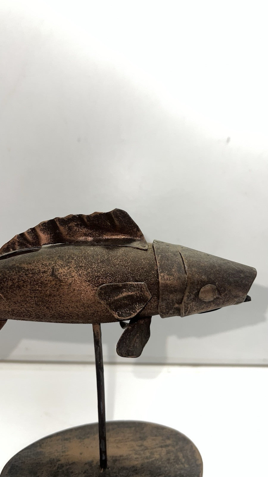 Vintage Metal And Wood Fish