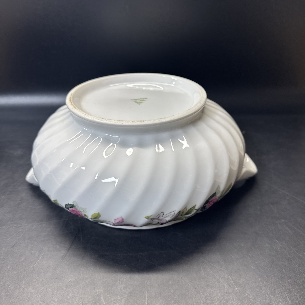 Creative Fine China REGENCY ROSE Japan Covered Handled Vegetable Dish