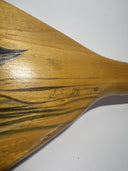 Vintage Hand-Painted Wooden Canoe Paddle 29.5” - Signed Schmidt ‘97 - Duck Art