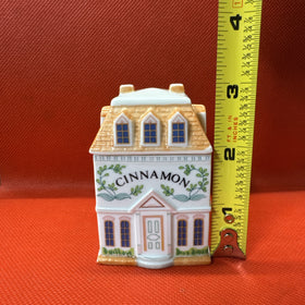 Vintage 1989 Lenox Spice Village CINNAMON Spice Jar With Lid (Has Some Chips)