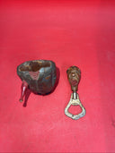 Vintage  Wood Hand Carved Bottle Opener Full Figure  Collectors