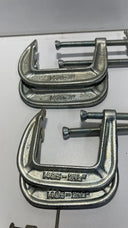 Large Lot 13 of Vintage & Modern C-Clamps -Adjustable, Heavy Duty, Various Sizes