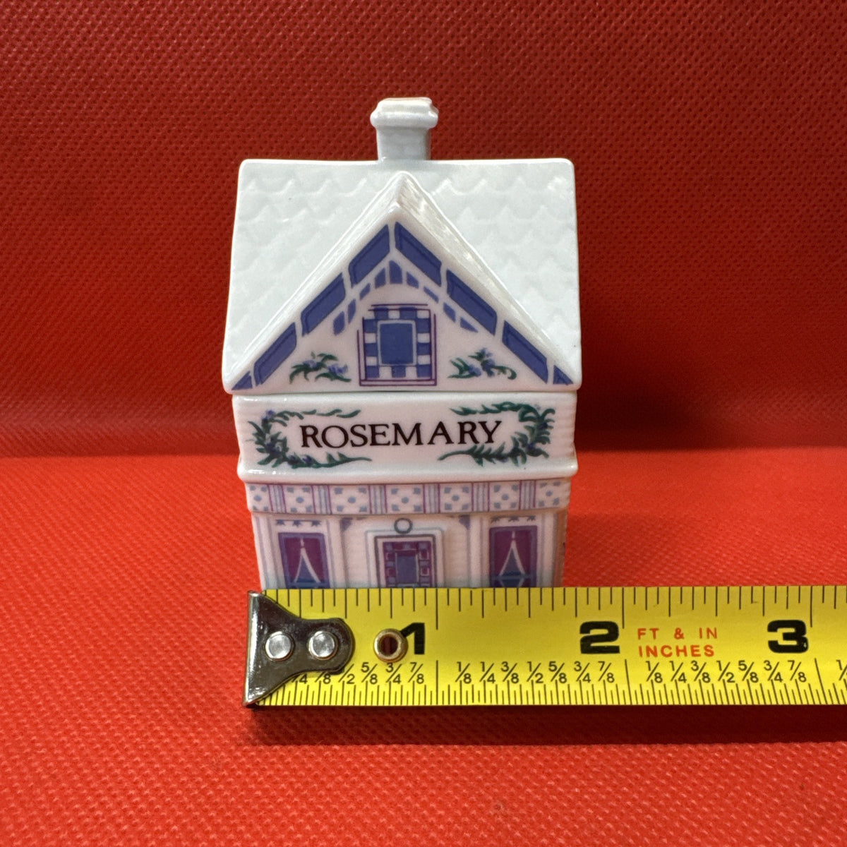 Vintage 1989 Lenox Spice Village ROSEMARY Jar With Lid