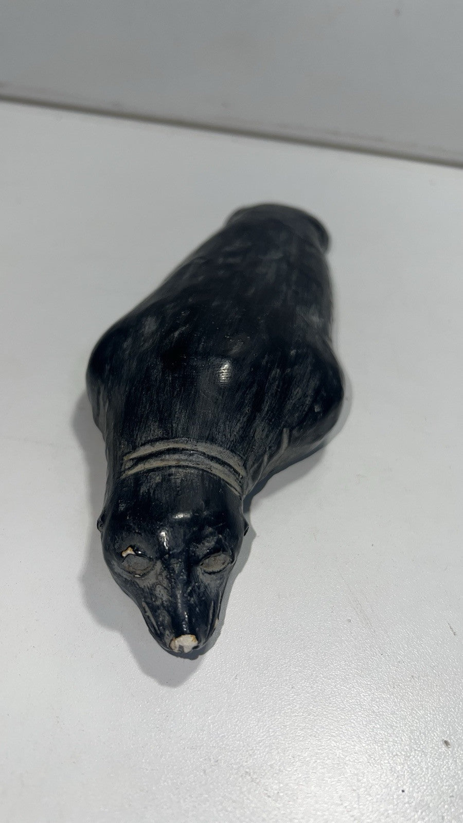 Vintage Lloyd Bryan 1978 Handcrafted Seal Figurine - Signed, Painted, 8”.Damaged