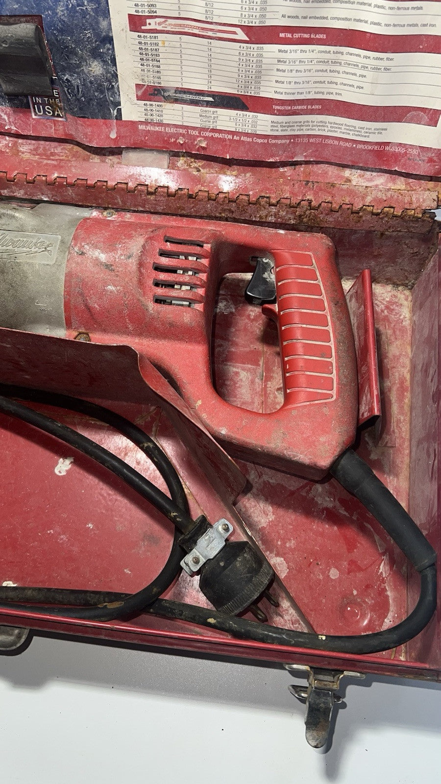 Milwaukee Heavy Duty Sawzall, Model 6509-21, Used, Tested, Case