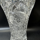 Vintage Hofbauer Byrdes Crystal Birds Vase 10” Tall