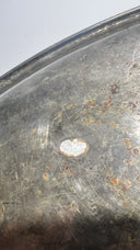 Vintage Silver-Plated Asian Fish Platter with Gold Trim - Made in China 18”x7.5”