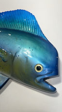 Large Fiberglass Mahi Mahi Fish Mount - Ocean Wall Decor 28” Vibrant Colors